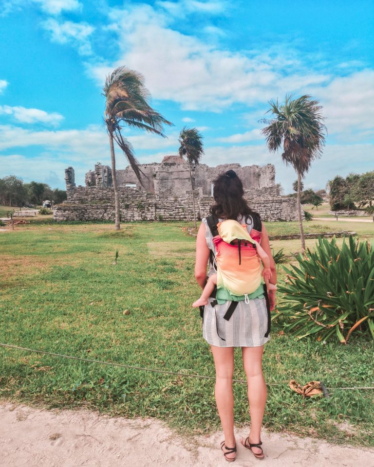 Tulum maja romok Yucatán-félsziget babával yucatan