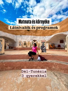 Matmata és a berber barlanglakások, azaz a troglodita házak 🛖🧡

Matmata környéke arról híres, hogy földbe vájt barlanglakásokban éltek és élnek a mai napig is az emberek. És persze arról, hogy itt is forgattak Star Wars jeleneteket.

Mi 2 éjszakát töltöttünk a Matmata melletti Tamerzetben, pár percre a Berber Kultúra Múzeumától.

A Sidi Idriss Hotelt mindenképp meg kell nézni, és csodálkoztam, hogy egyrészt alig voltak, màsrészt a belépődíj is csak jelképes volt.

Ott elárulták nekem, hogy a Tamerzet fele vezető úton számtalan troglodita házat láthatunk, és ezek közül sok nyitva áll a látogatók számára. Meg lehet nézni, hogy élnek ott az emberek.

Mi egy nagyobbat választottunk, ahol tuti nem zavarunk. A végén megkérdezték, éhesek vagyunk-e. Mivel ebédidő volt és pont ezután készültünk volna éttermet keresni, mondtuk, hogy igen. Leültettek, és hoztak nekünk mindenféle finomságot: friss kenyér, méz, olívaolaj, ojja (paradicsomos-paprikás, tojásos fogàs). A mentatea sem hiányozhatott természetesen.

Végül jól is laktunk, és a lakomáért 4-5 ezer forintot fizettünk.

Másnap a berber múzeumot is megnéztük a fiúkkal, hasonlòan nézett ki mint a ház amit már láttunk. Csak előtte egy kisfilmet is megnézettek velünk, ahol azt nem értettem, miért szólt a nagy része arról, hogyan szoktak elválni férjeiktől az asszonyok.

A szállásunkat is szívből ajánlom (ha lapozol, megtalálod a nevét), és azt is, hogy gyertek el a környékre.

Sőt, ha még több időtök van, akkor menjetek le még délebbre: Tataouine, Ksar Ouled Soltane, Guermassa, Chenini vár titeket. Mi így is annyit autóztunk, hogy ezeket ki kellett vágnom a végső útitervből.

U.i.: sosem felejtem el, amikor be kellett ugranom egy kisboltba. Árak nem voltak feltüntetve, angolul se tudott senki, csak mutogattam hogy miket kérek.
Egyre több muszlim nő gyűlt körém, mosolyogtak, néztük egymást. Én alapból óvatos és bizalmatlan vagyok, de itt egy másodpercig sem fordult meg a fejemben, hogy át akarnának verni. A végén mondtak egy árat, ami nagyon alacsony volt. Mosolyogva elköszöntünk, és újra megállapítottam, milyen kedvesek az emberek Tunéziában.

#utazoanya #matmata #starwars #tunéziagyerekkel #családinyaralás