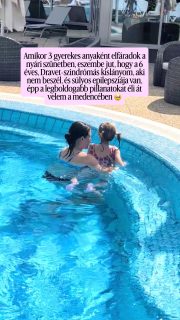 ✨ Ez a lány egy csoda ✨
Bevallom, ezt a nyári szünetet eleve úgy kezdtem, hogy kimerült voltam.
Aztán elindultunk egy kalandos útra a 3 gyerekkel, ahol (nem túl meglepő), nem pihentem 😂

Hazaérkezésünk után nem sokat voltunk otthon, már indultunk is a családommal a wellness hétvégére, ami már 15-20 éve hagyomány, hogy itt ünnepeljük anyukám szülinapját.🎂

Voltak évek, amiket kihagytunk, mert Mia nem bírta a meleget (most szerencsére nem volt kánikula 😍), és olyan is volt, hogy megpróbáltunk elmenni Miával, de sajnos nem úgy alakult, ahogy szerettük volna.

Én mindig is azt vallottam, hogy érdemes újra és újra próbálkozni, mert sosem lehet tudni, Mia épp hogy fogja érezni magát. Kár lenne emiatt örökre bezárkózni.

És mennyire igaz ez!

Ha feladtuk volna a korábbi évekre hagyatkozva, akkor most nem élhettük volna át ezeket a csodás pillanatokat Miával 🙏🏼 most ugyanis szuper állapotban volt, és IMÁDTA a pancsolást.🌊

Mia annyira imádja a vizet, hogy kicsit furdal is a lelkiismeret, hogy nem tudok vele eljárni úszni évközben, pedig nagyon élvezné.🙏🏼

És igen, nagyon elfáradtam a nyári szünet első 5 hetében, éjjel-nappal 3 gyerekkel.

De Miát ilyen önfeledtül boldognak látni mindent megér ♥️ és ezekre a pillanatokra szeretnék évek múlva is visszaemlékezni.

Ha bizonytalan vagy, megéri-e a pakolás, a szervezés, a fáradtság ami a kisgyerekes nyaralással együtt jár, akkor a válaszom egyértelműen IGEN ☀️🌊🏖️👶

Nektek hogy telik a nyári szünet? Kommentben jelezd emojikkal 🥰☀️🤯🙈

Mia itt fel is avatta az ùj @slipstophungary cipőket, én pedig egész nyáron a @lillaselleibags bikinifelsőmben lógok. 😍