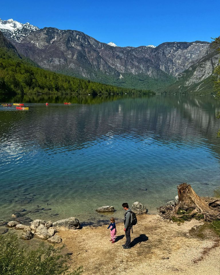 Bohinji-tó gyerekkel Szlovénia autós őszi úti cél