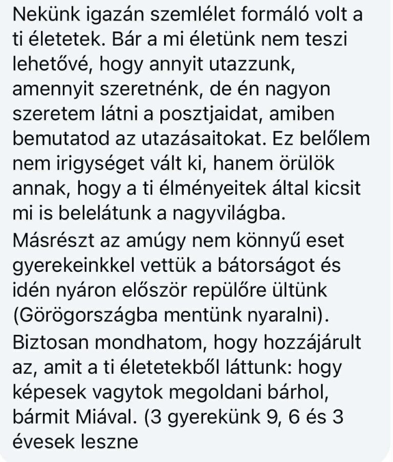 utazás gyerekkel visszajelzés utazóanya
