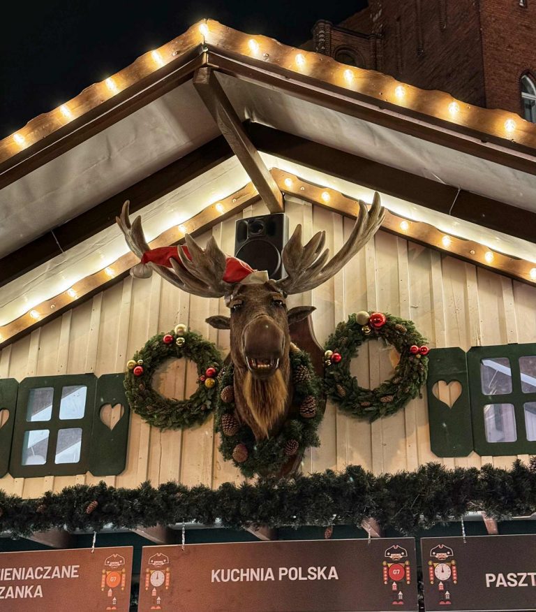 adventi vásár gdansk gyerekkel lengyelország beszélő szarvas
