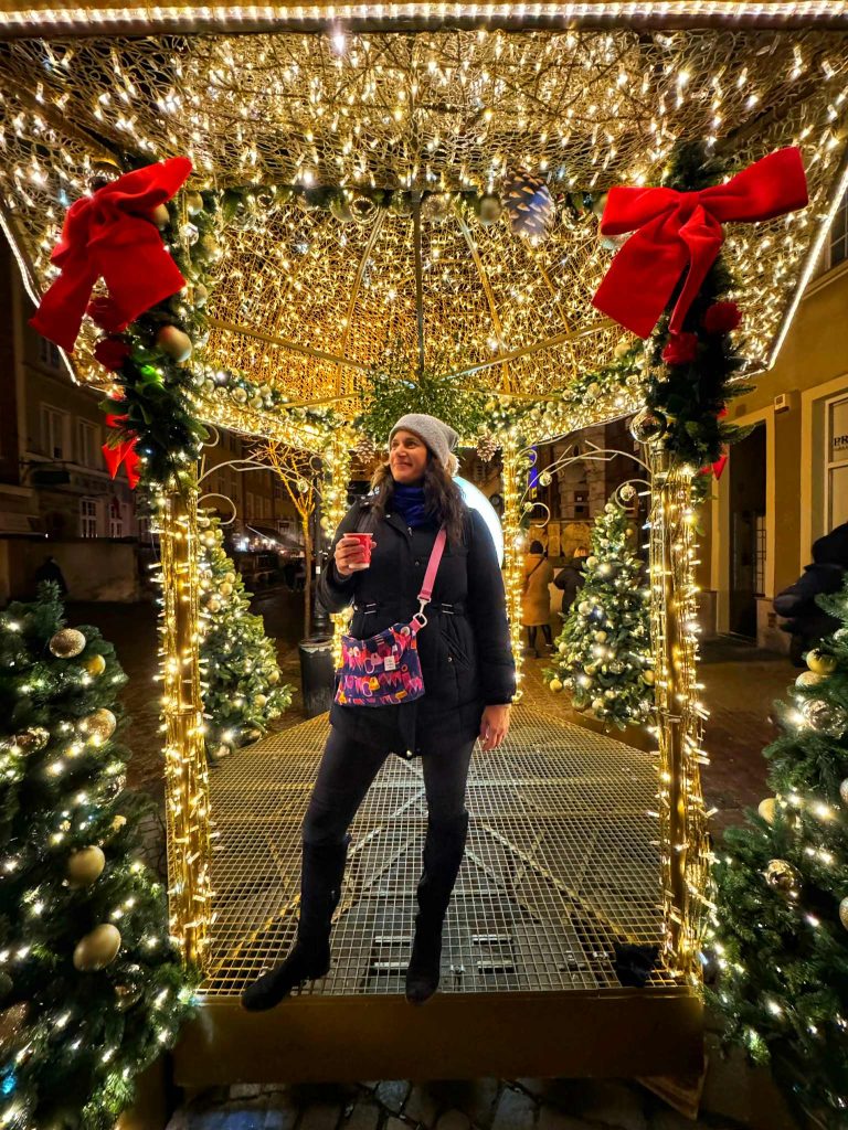 gdansk lengyel karácsonyi vásár fények díszek hangulat családdal