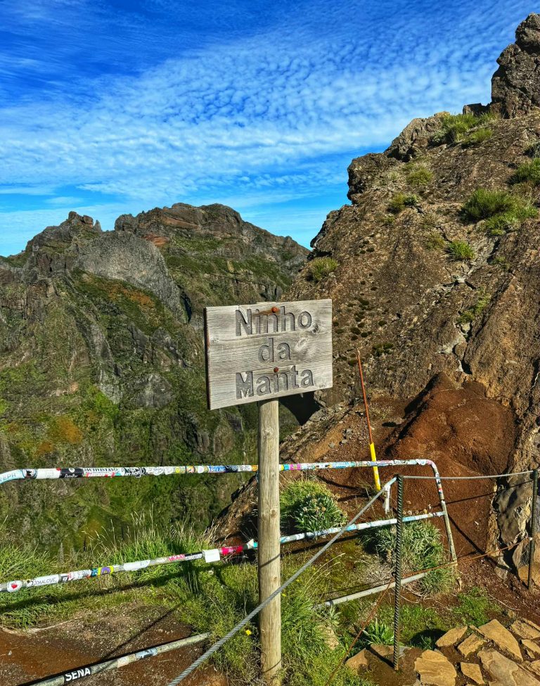 Ninho da Manta kilátó Madeira gyerekkel túraútvonal