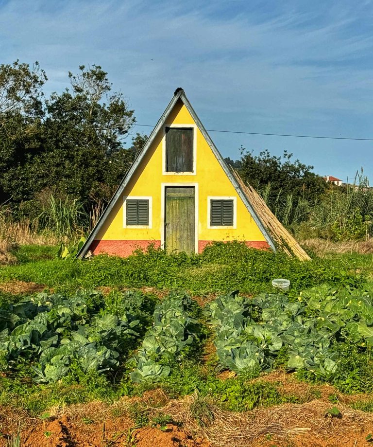 Santana hagyományos Madeira ház Portugália