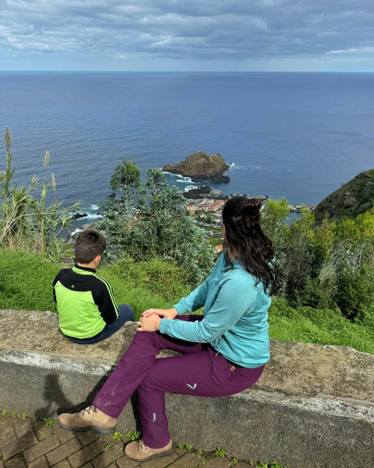 Madeira kilátó kilátás gyerekkel Portugália