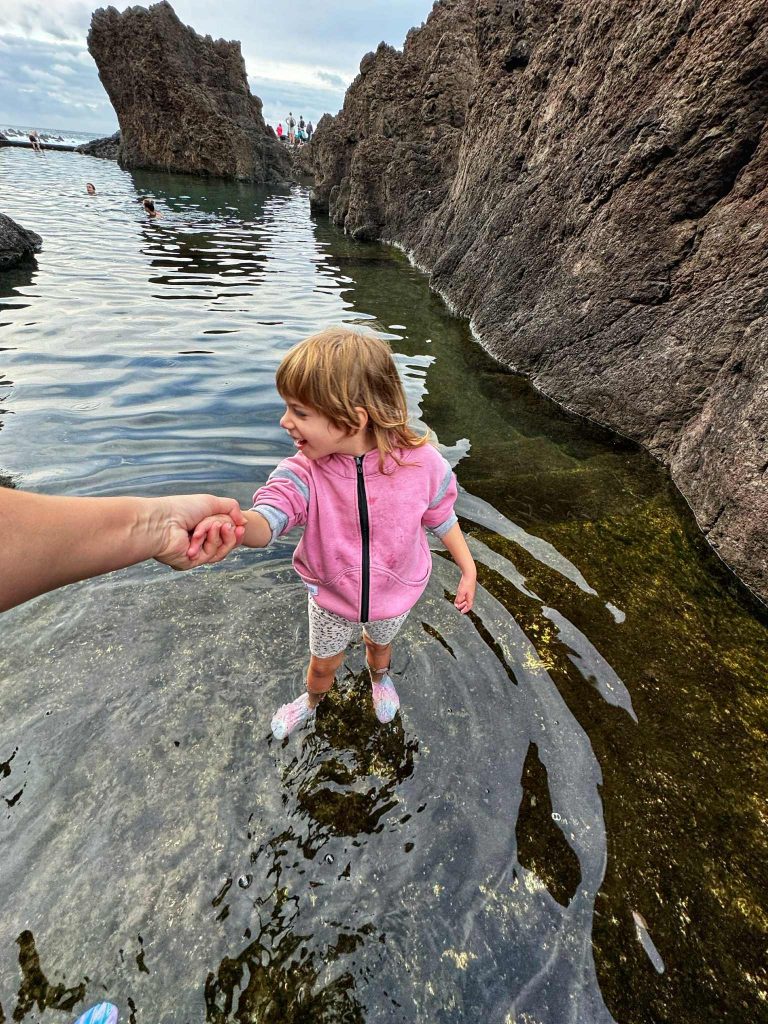Porto Moniz ingyenes lávamedencék 3 gyerekkel Madeira program