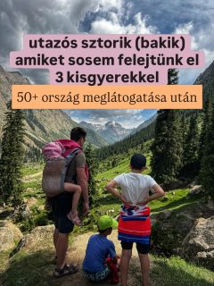 Elveszett útlevél, elhagyott hordozó, áramszünetek, dengue-láz járvány és kórház Mexikóban..

Nem azért mesélem el, hogy elrettentselek. Ha attól félsz, hogy valami majd “félremegy”, hogy máshogy alakul mint ahogy eltervezted, akkor megnyugtatlak (vagy inkább elkeserítelek?): BIZTOS hogy valami másképp fog alakulni!

Dehát ugyanez van otthon is a picikkel, nem?

Ha arra vársz, hogy megjöjjön az önbizalmad, újabb rossz hírem van:

Előbb el kell indulni. Az önbizalom csak utána jön. Amikor sikerült megoldani.

És akkor majd még bátrabban fogsz elindulni.

Nektek mi volt a legnagyobb utazós baki vagy a legemlékezetesebb utazós sztori a gyerekekkel? Írd meg kommentben, és azt is, hogy LEGYEN-e 2. rész (van még mit mesélni 🙈).

#utazoanya #utazzgyerekkel #utazzbabával #utazóanya #utazikacsalád
