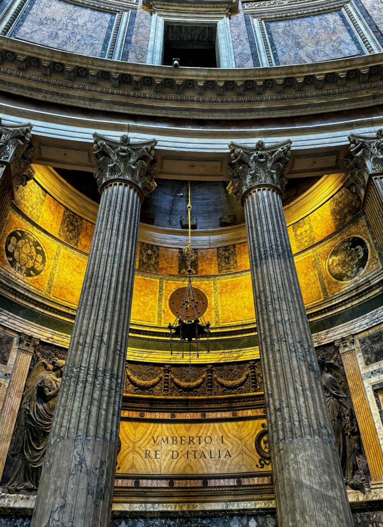 Pantheon Olaszország király sírhelye Római nevezetességek gyerekkel