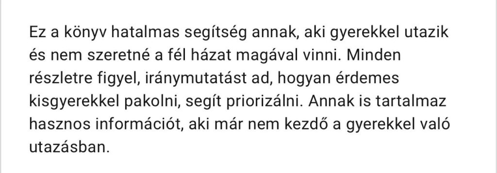 utazoanya pakolás visszajelzés