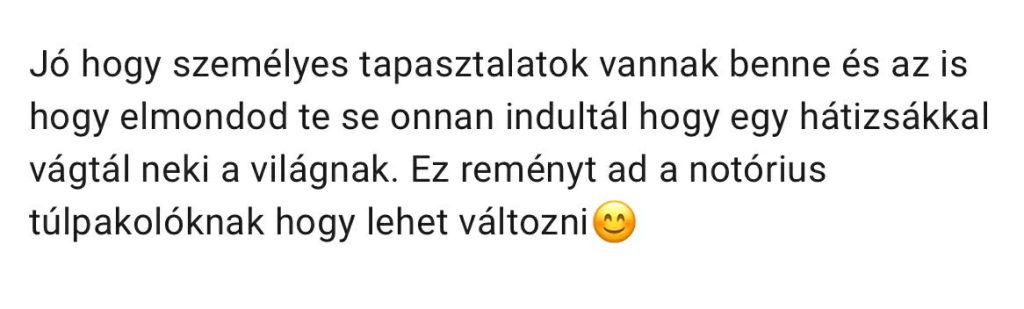 utazoanya pakolás visszajelzés
