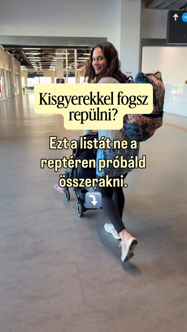 Nem szeretnéd hogy a repülőnk kelljen kapkodva keresgélni a pelenkát, játékot vagy azt az egy dolgot amire pont szükség van csak elfelejtetted?

Itt a megoldás! 🥳

Rengeteg kisgyerekes repülés megtanìtott arra a pár tipikus helyzetre felkészülni, ami valószìnűleg rátok is vár.

Evés, ivás, pelenkázás, megnyugtatás egy nehezebb pillanatban, és igen, az elkerülhetetlen csúszás is. Erre a pár helyzetre ha megvan a terved, a fedélzeti poggyász is magától összeáll.

Ez csak egy kiindulópont, hogy indulás előtt átláss mindent, ahelyett hogy a reptéren kapkodnál.

Ezt most ajándékba adom neked!

Töltsd le az ingyenes gyerekkel repülés túlélőlistát, hogy indulás előtt egy helyen lásd, mire érdemes felkészülnöd.

❗️Kommentben küldd a FLY szót és küldöm is a linket!

Hasonló tippekért pedig ne felejts el bekövetni: @utazoanya 🥰