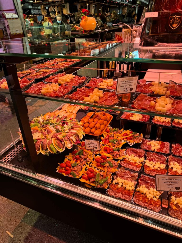 La Boqueria piac Barcelona gyerekkel